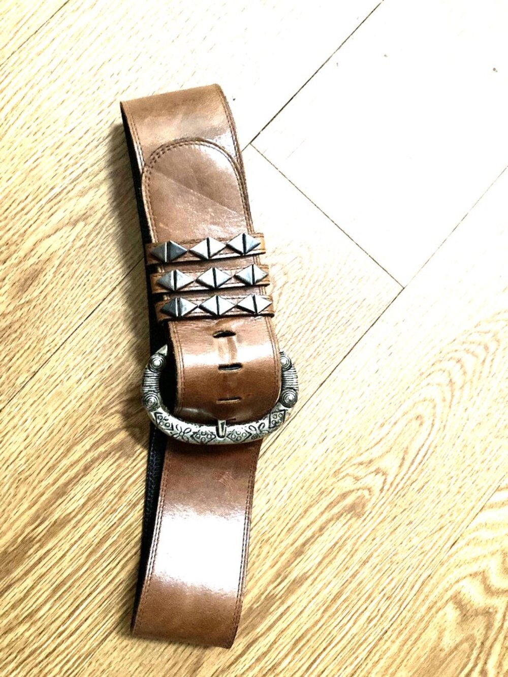 Liquid Leather Western Belt Light Brown Medium M Cowboy Style